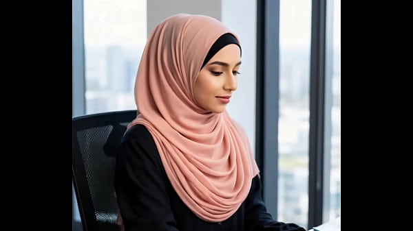 Arab girl in the office